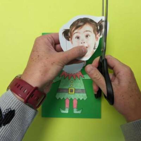 UK ideas elf yourself card craft template 5
