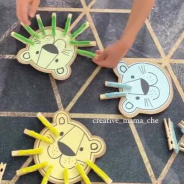 UK ideas inspiration easy lion craft activity 10
