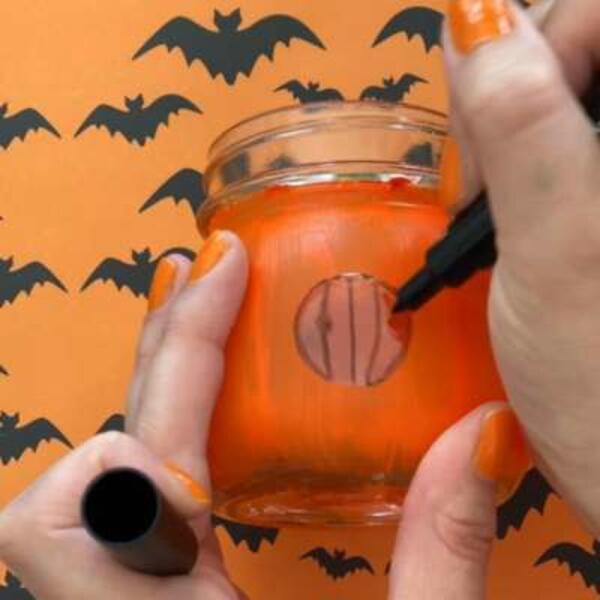 UK ideas inspiration spooky jam jars craft step 4
