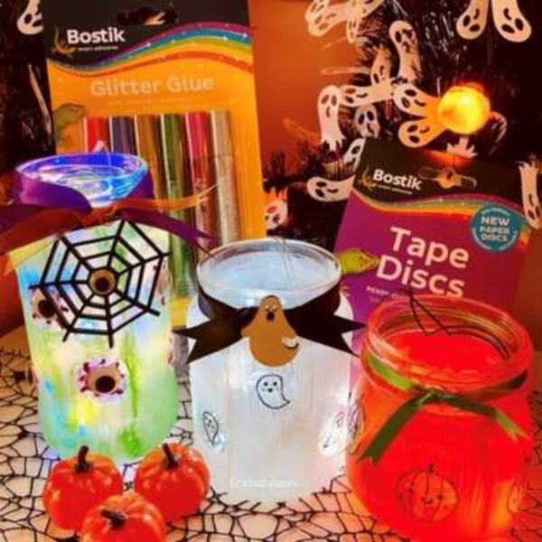 UK ideas inspiration spooky jam jars craft step 8