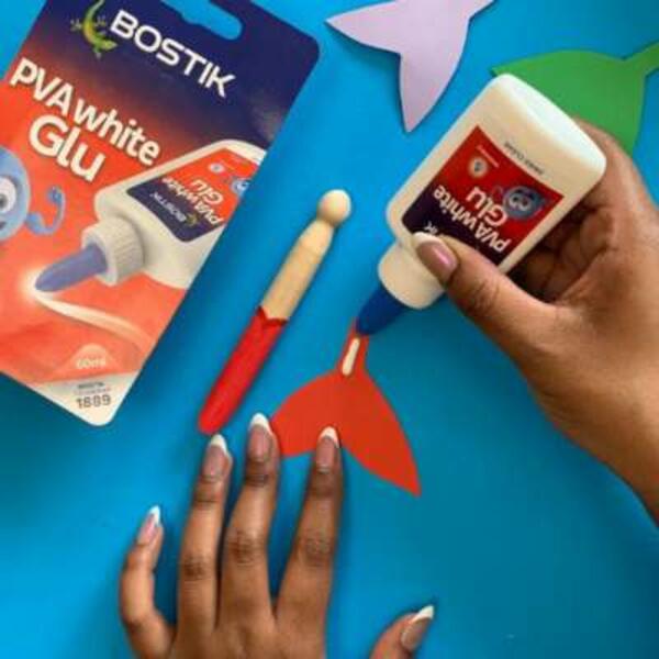 UK ideas mermaid clothes peg craft step 4