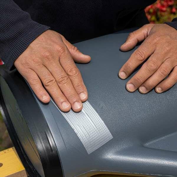 UK Leather repair tape grey app6