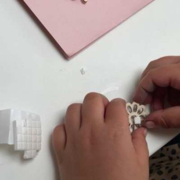 UK ideas inspiration diy 3d card using foam pads step 2