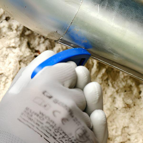 France tutorial repairing leaks cracked welds gutter ends Step 4