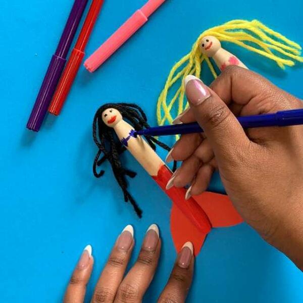 Ireland Ideas mermaid craft Step 8