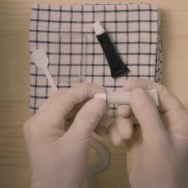 Poland how to glue metal parts step 1