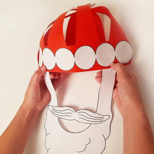 South africa ideas inspiration paper santa hat step 12