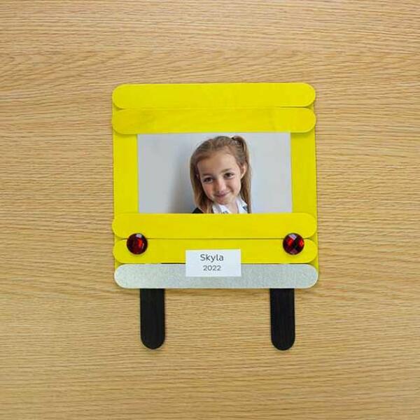 South Africa Tutorial School Bus Photo Frame step 5
