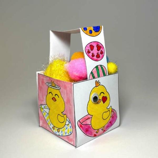 Ireland ideas create paper Easter basket step 6
