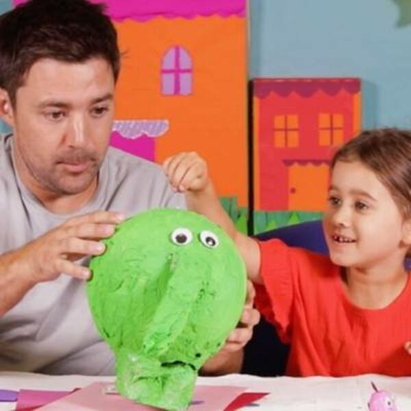 Australia tutorial Dino piggy bank step 8