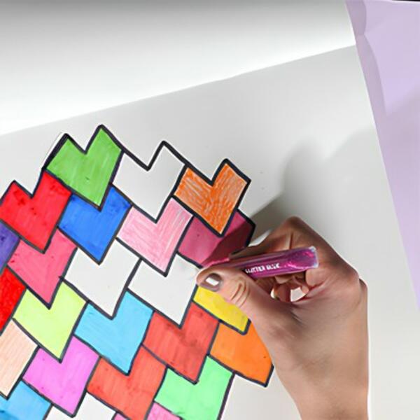 Australia Heart Tesselation craft project step 4