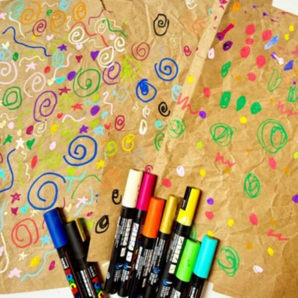 Australia wrapping paper project step 3