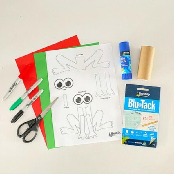 Australia tutorial toilet roll frog step 1