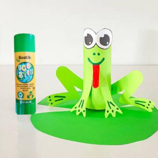 New Zealand Stationery Craft Eco Stik tutorial Toilet Roll Frog Step 4