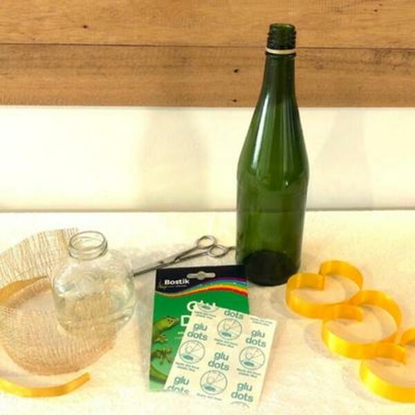 Philippines upcycle old bottles Step 1