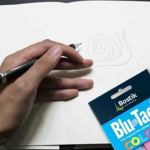 Philippines create mini sculptures with blu tack step 1