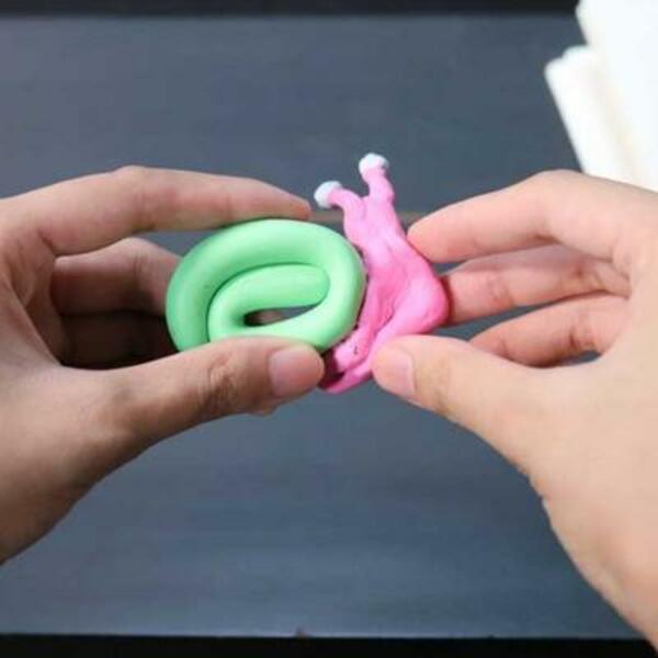 Philippines create mini sculptures with blu tack step 3