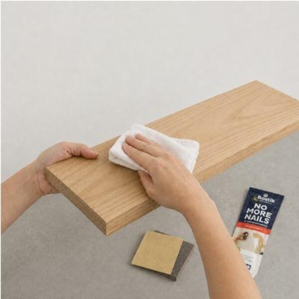 Philippines tutorial How to Install Floating Shelves with No More Nails Step 2