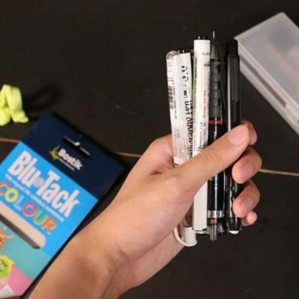 Philippines simple teambuilding activity using blu tack step 1