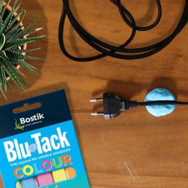 Hong Kong EN how to organize your power cords with blu tack Step 3