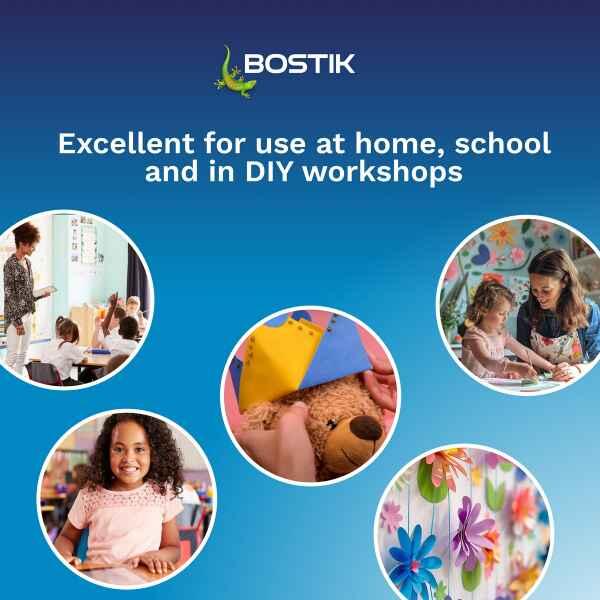 Bostik Art & Craft Sprayable Adhesive ideal for arts, crafts and DIY projects at home, school and workshops.