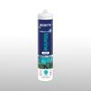 Front view of Bostik Perfect Seal Marine Silicone Sealant in a 280 ml cartridge, suitable for sealing underwater and marine areas. The cartridge displays a marine background with fish, the word “Marine” in blue, and icons for permanent sealing, high salt resistance, and watertight performance.