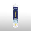 Bostik Perfect Seal Shower Silicone Sealant in a 280 ml cartridge, shown upright with clear labelling. Suitable for sealing wet areas like showers, featuring visuals of a tiled shower base and icons for waterproof, mould resistant and easy application.