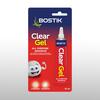 Packaging of Bostik Clear Gel all‑purpose adhesive 25 ml on backing card — transparent gel formula with strong bond