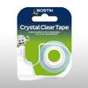 Packaging of Bostik Crystal Clear Tape — 18mm x 20m ultra-transparent tape with dispenser