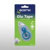Packaging of Bostik Glu Tape 6mm x 5m — double-sided adhesive tape in a safe-for-kids dispenser