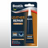 Packaging of Bostik Leather Repair Clear Glue, 20ml, showcasing its ultra-strong, water-resistant bond for leather repairs.