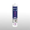 Bostik Perfect Seal Mirror Silicone Sealant 280ml in clear, shown in a cartridge format with image of round mirrors on a bathroom wall, ideal for mirror bonding.