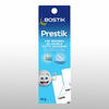 Packaging of 25 gram Bostik Prestik, the original re-usable putty adhesive, solvent-free and permanently flexible