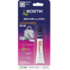 Bostik Leather Glue flexible adhesive 20ml in retail packaging, designed for repairing leather shoes, belts, and bags.