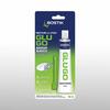 Front view of Bostik Glu GO adhesive remover in a 90ml tube with scraper, designed for sticky residue removal on multiple surfaces.