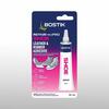 Bostik Shoe Repair Adhesive 25ml in blister packaging, a leather and rubber glue designed for fixing shoes. The product offers extra strong, waterproof bonding with a flexible, clear-drying formula, suitable for materials like leather, rubber, vinyl, and PVC.