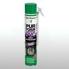 Puszka Den Braven PUR Foam Premium PVC z zieloną nakrętką i fioletowo‑zieloną etykietą; niskorozprężna piana montażowa do okien PVC, zapewniająca kontrolowany przyrost.