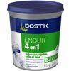 Pot 1,5 kg Bostik Enduit 4‑en‑1, pâte prête à l’emploi pour reboucher, égaliser, coller et lisser, offrant finition soignée et résistance même en pièces humides.