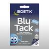 Pack of Bostik Blu Tack Grey with product information about reusable adhesive.