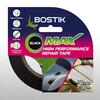 Bostik Max Repair Tape in black, 50 mm x 20 m, on product packaging.