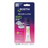 Bostik Soft Plastics Water Resistant Glue 20ml in retail packaging, showing images of an inflatable pink flamingo, a fishing lure, and a rubber ring.
