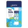 Bostik Tri Stik glue stick, 25g, in retail packaging, labelled as white adhesive that dries clear, ideal for school projects, paper craft, and scrapbooking.